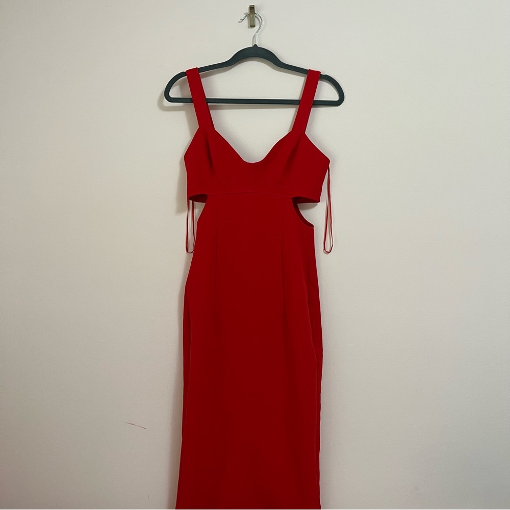 Zara Red Midi Dress